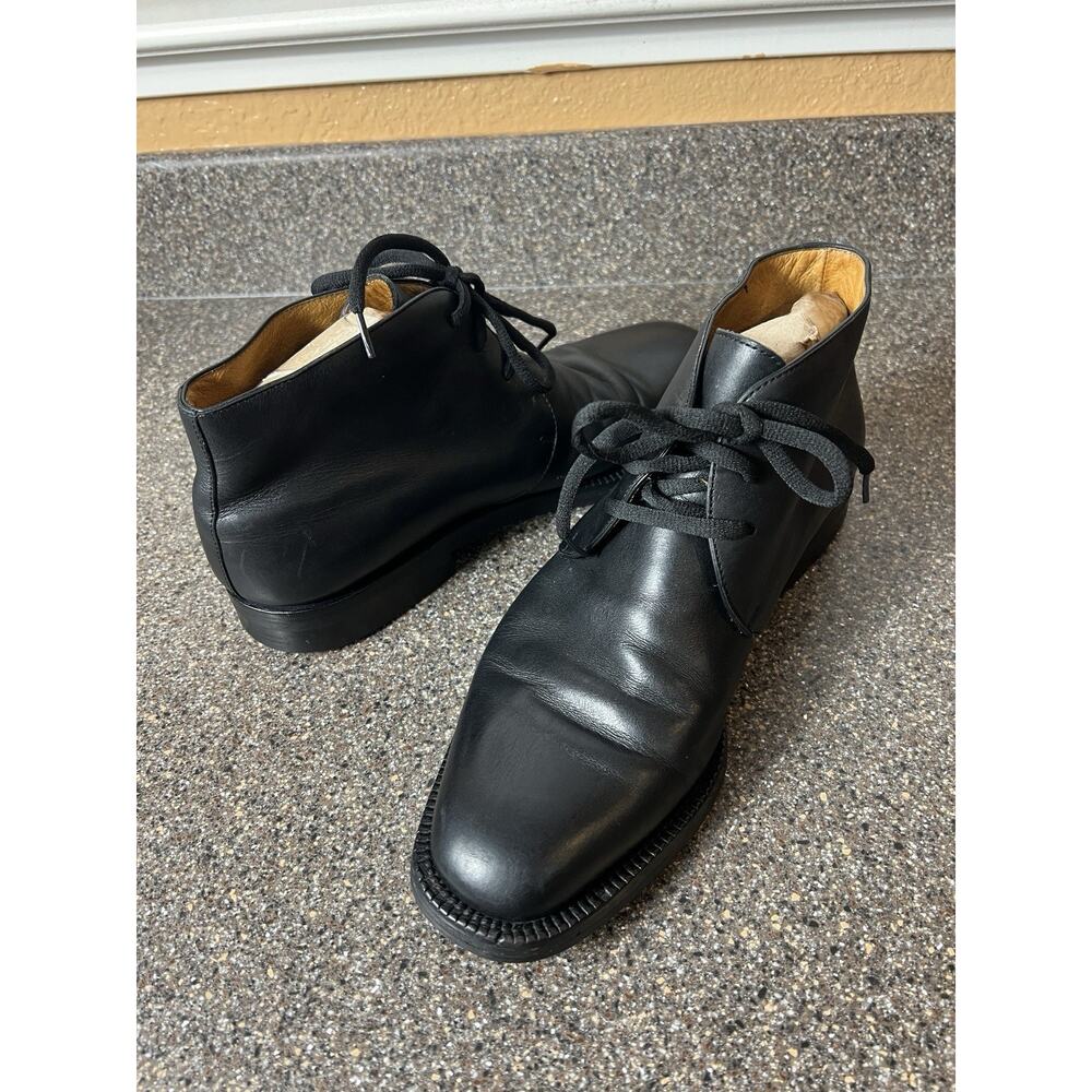 Sutor Mantellassi Men's Size 10 Black Leather Ankle Boots Lace Up Made In Italy - Picture 2 of 12